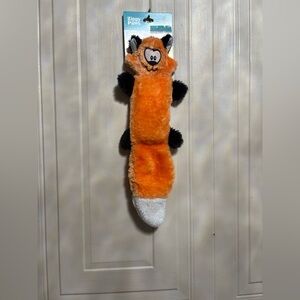 Zippy  Paws 14' Zingy The Fox  Squeaky Toy For Dogs No Stuffing New